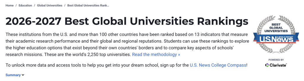 2026 - 2027 QS world university rankings Australia universities
